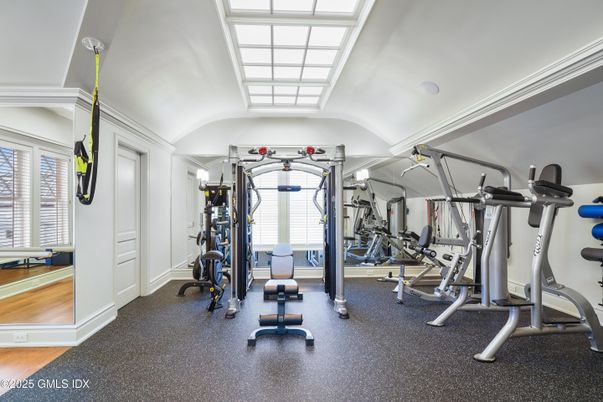 Fitness Equipment, Gym, Interior, Wood Texture Flooring
