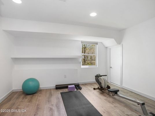 Fitness Equipment, Interior, Recessed Lighting, Wood Texture Flooring