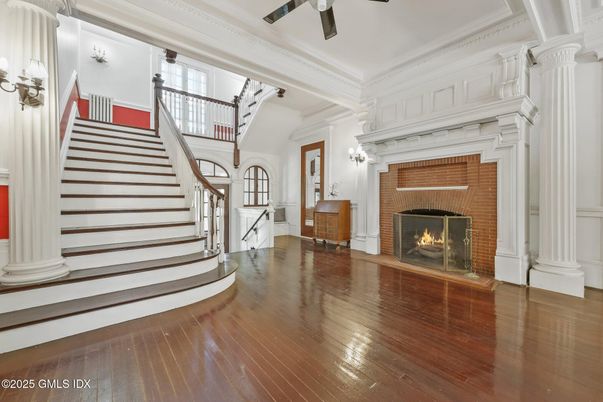 Fireplace, Interior, Wood Texture Flooring