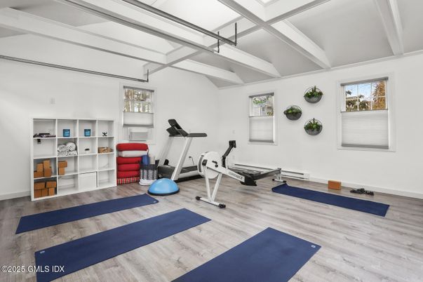 Fitness Equipment, Interior, Wood Texture Flooring