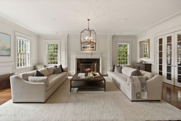 Chandelier, Fireplace, Interior, Living room, Wood Texture Flooring