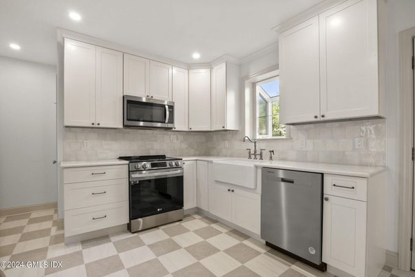 Interior, Kitchen, Recessed Lighting, Stainless Steel Appliances