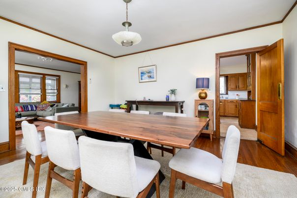 Dining room, Interior, Wood Texture Flooring