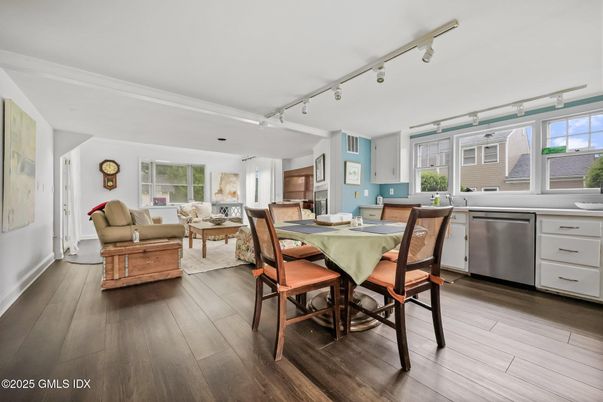 Dining room, Interior, Kitchen, Living room, Wood Texture Flooring
