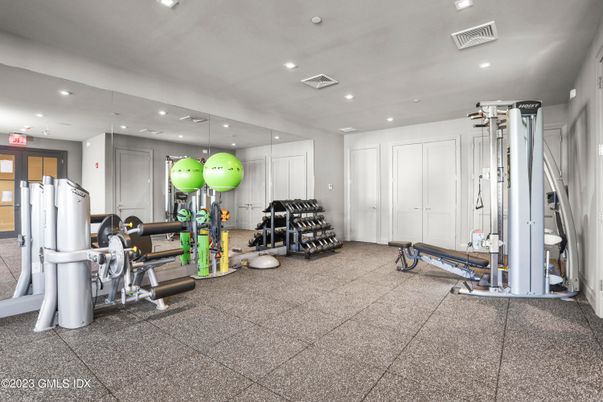 Fitness Equipment, Gym, Interior, Recessed Lighting