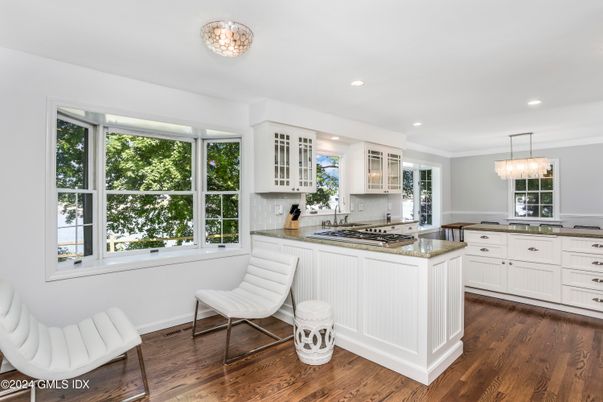 Chandelier, Interior, Kitchen, Pendant Lights, Recessed Lighting, Wood Texture Flooring