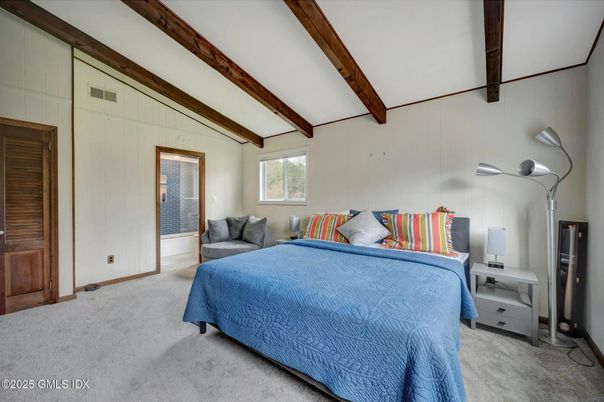Bedroom, Interior, Wooden Beams