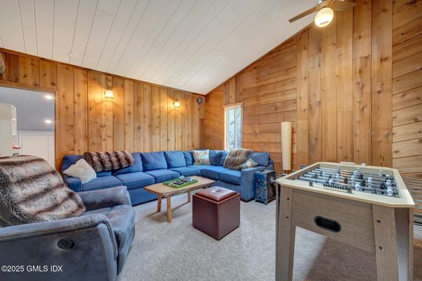Interior, Living room, Wooden Walls