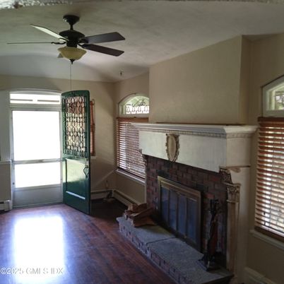 Fireplace, Interior, Wood Texture Flooring