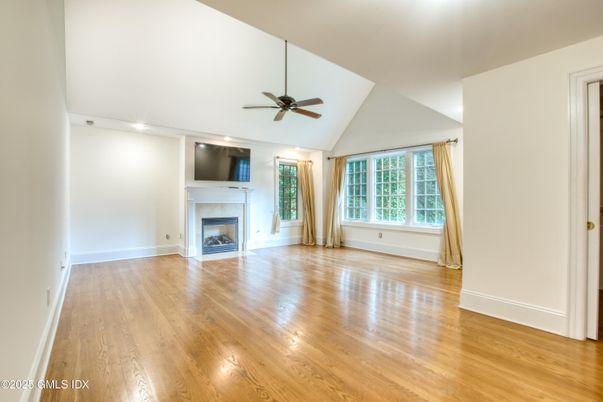 Empty room, Fireplace, Interior, Wood Texture Flooring