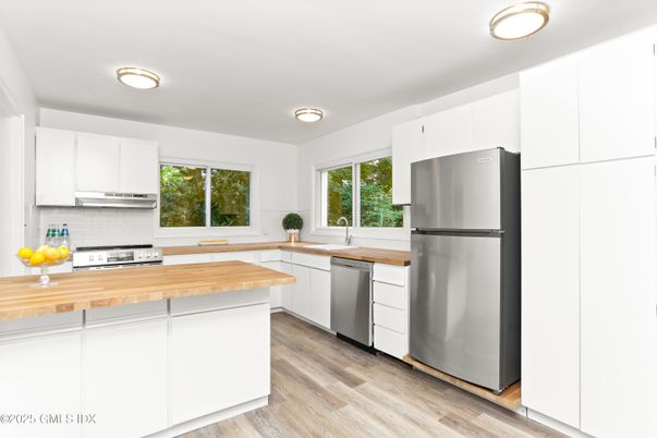 Interior, Kitchen, Wood Texture Flooring