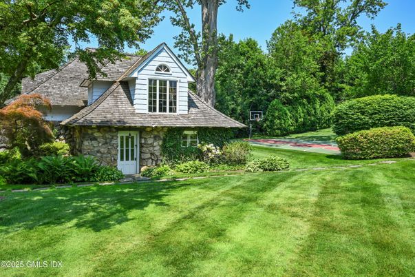Backyard, Exterior, Facade, Tudor Revival