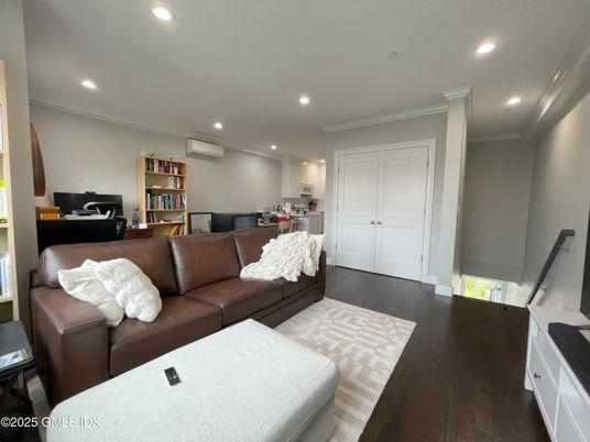 Interior, Kitchen, Living room, Recessed Lighting, Wood Texture Flooring