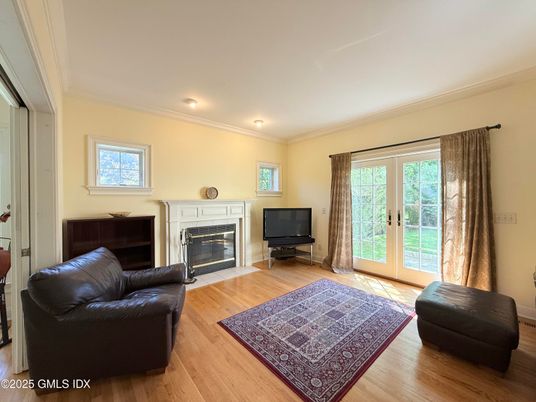 Fireplace, Interior, Recessed Lighting, Wood Texture Flooring