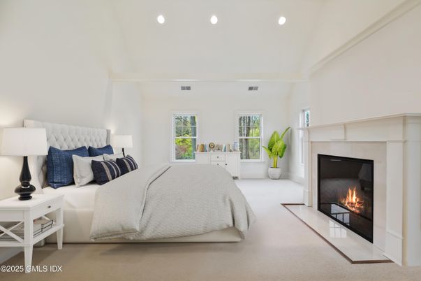 Bedroom, Fireplace, Interior, Recessed Lighting