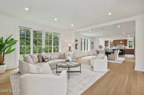 Dining room, Interior, Kitchen, Living room, Pendant Lights, Recessed Lighting, Wood Texture Flooring