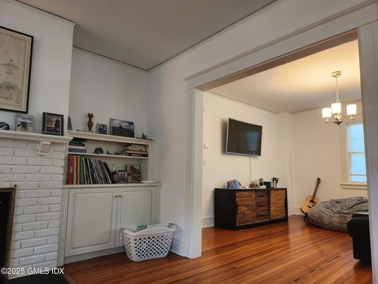 Chandelier, Fireplace, Interior, Wood Texture Flooring