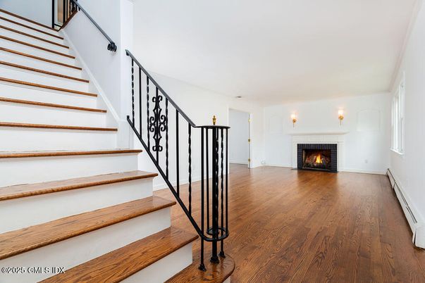 Fireplace, Interior, Wood Texture Flooring