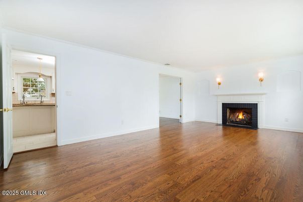 Empty room, Fireplace, Interior, Wood Texture Flooring