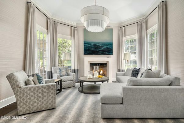 Fireplace, Interior, Living room, Pendant Lights