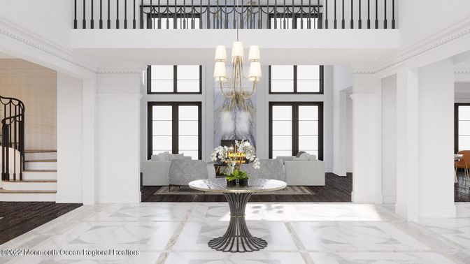 Chandelier, Interior, Living room, Marble, Pendant Lights