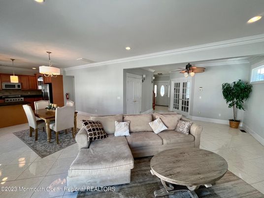 Dining room, Interior, Kitchen, Living room, Pendant Lights, Recessed Lighting