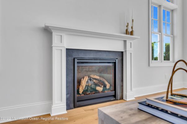 Fireplace, Interior, Wood Texture Flooring