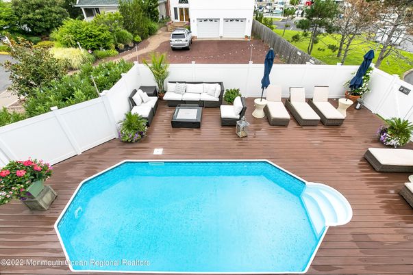 Exterior, Pool, Wood Texture Flooring