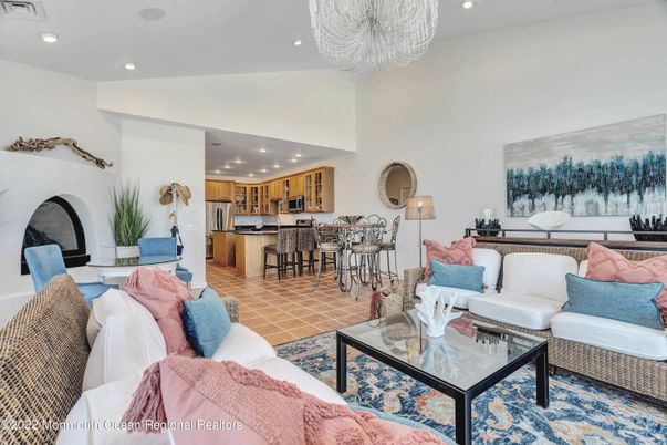 Interior, Kitchen, Living room, Recessed Lighting, Stainless Steel Appliances