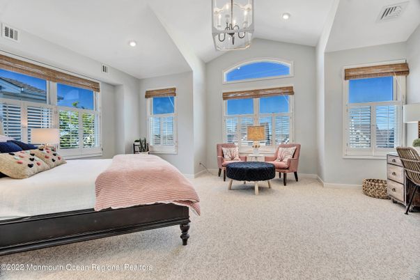 Bedroom, Interior, Pendant Lights, Recessed Lighting