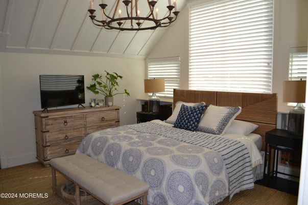 Bedroom, Chandelier, Interior