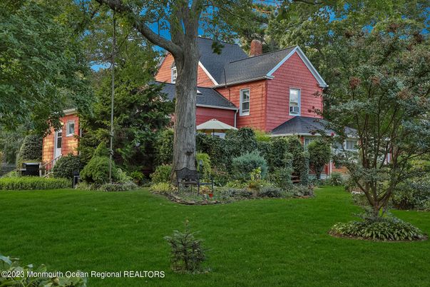 Backyard, Exterior, Facade, Tudor Revival