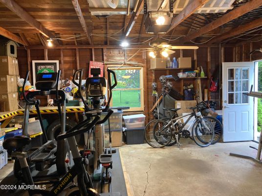Fitness Equipment, Interior, Wooden Beams, Wooden Ceilings, Wooden Walls