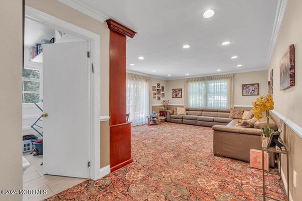 Interior, Living room, Recessed Lighting