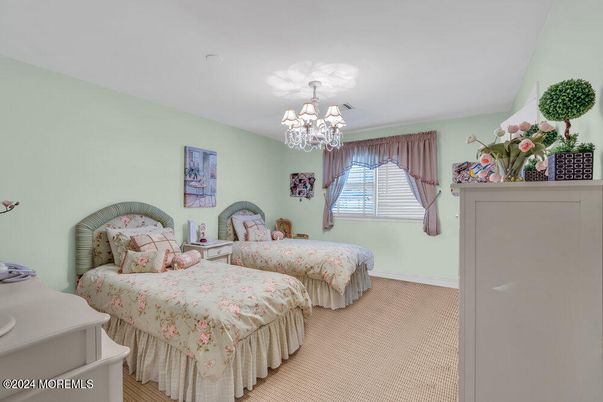 Bedroom, Chandelier, Interior