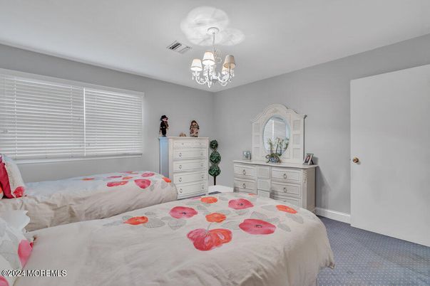 Bedroom, Chandelier, Interior