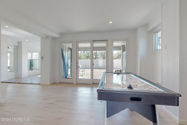 Game Room, Interior, Recessed Lighting, Wood Texture Flooring