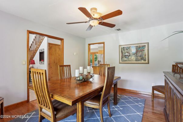 Dining room, Interior, Wood Texture Flooring