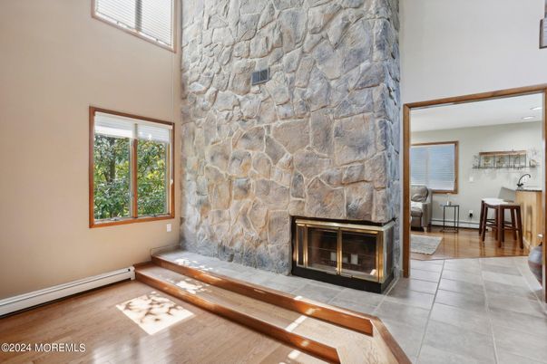 Fireplace, Interior, Stone Walls