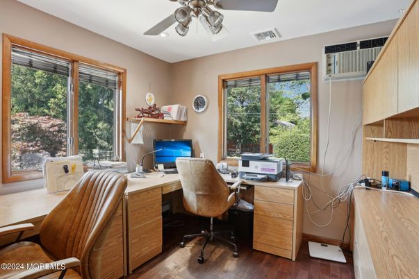 Home Office, Interior, Wood Texture Flooring