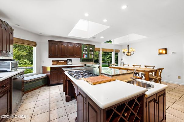 Chandelier, Dining room, Interior, Kitchen, Recessed Lighting