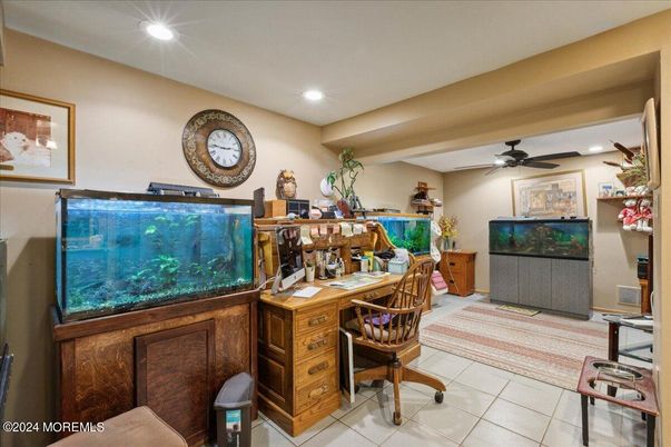 Home Office, Interior, Recessed Lighting
