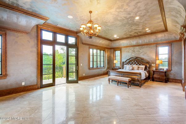 Bedroom, Chandelier, Interior, Piano, Recessed Lighting