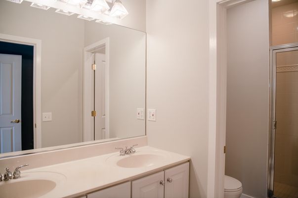 Bathroom, Dual Sink Vanities, Glass Shower, Interior