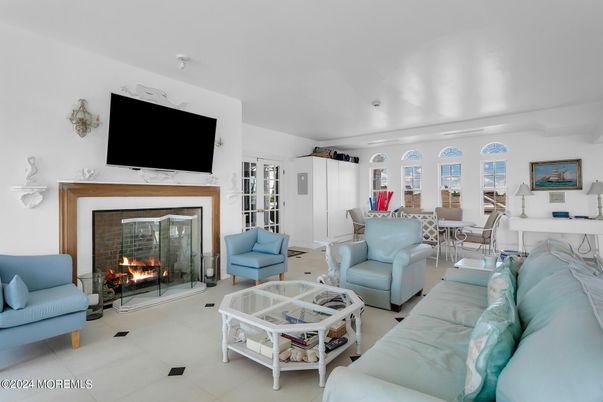 Dining room, Fireplace, Interior, Living room
