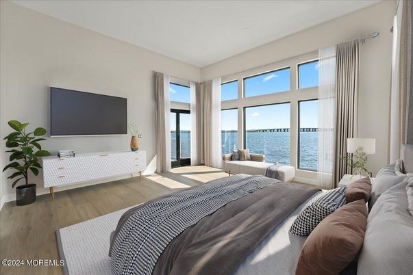 Bedroom, Interior, Water, Wood Texture Flooring