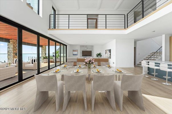 Dining room, Interior, Water, Wood Texture Flooring