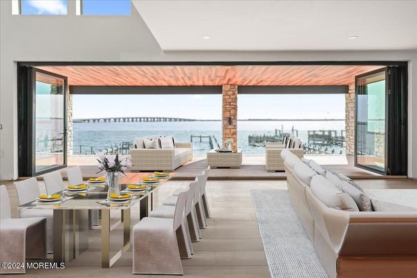 Interior, Living room, Recessed Lighting, Water, Wood Texture Flooring
