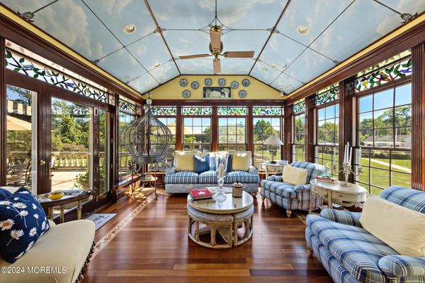 Interior, Living room, Sun Room, Wood Texture Flooring