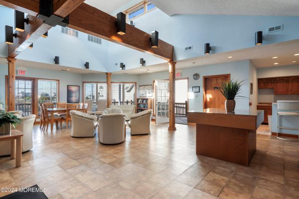 Dining room, Interior, Kitchen, Living room, Recessed Lighting, Wooden Beams